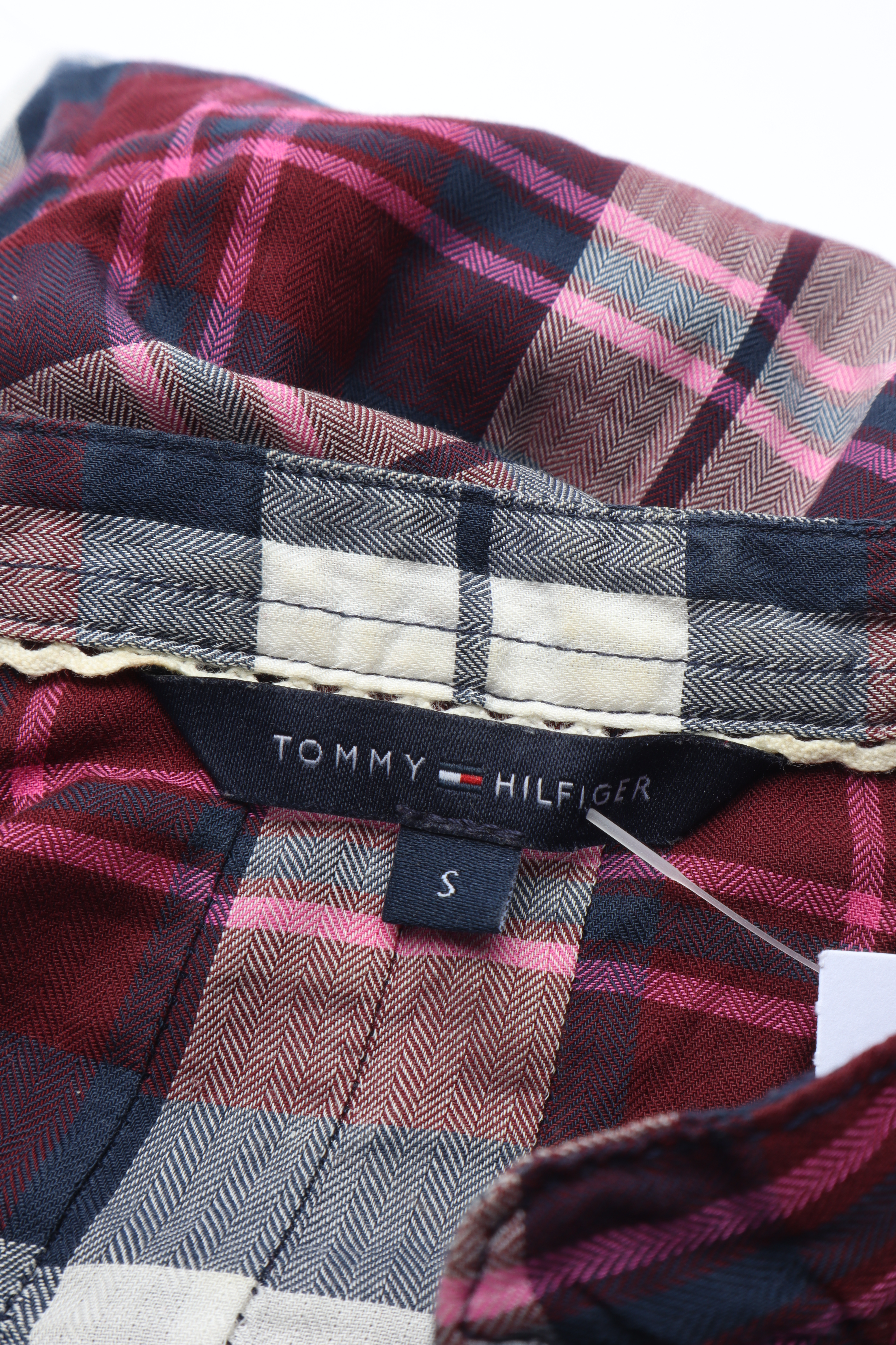 TOMMY HILFIGER Chemisier Femme Multicolore Carreaux (EU soldes 36)