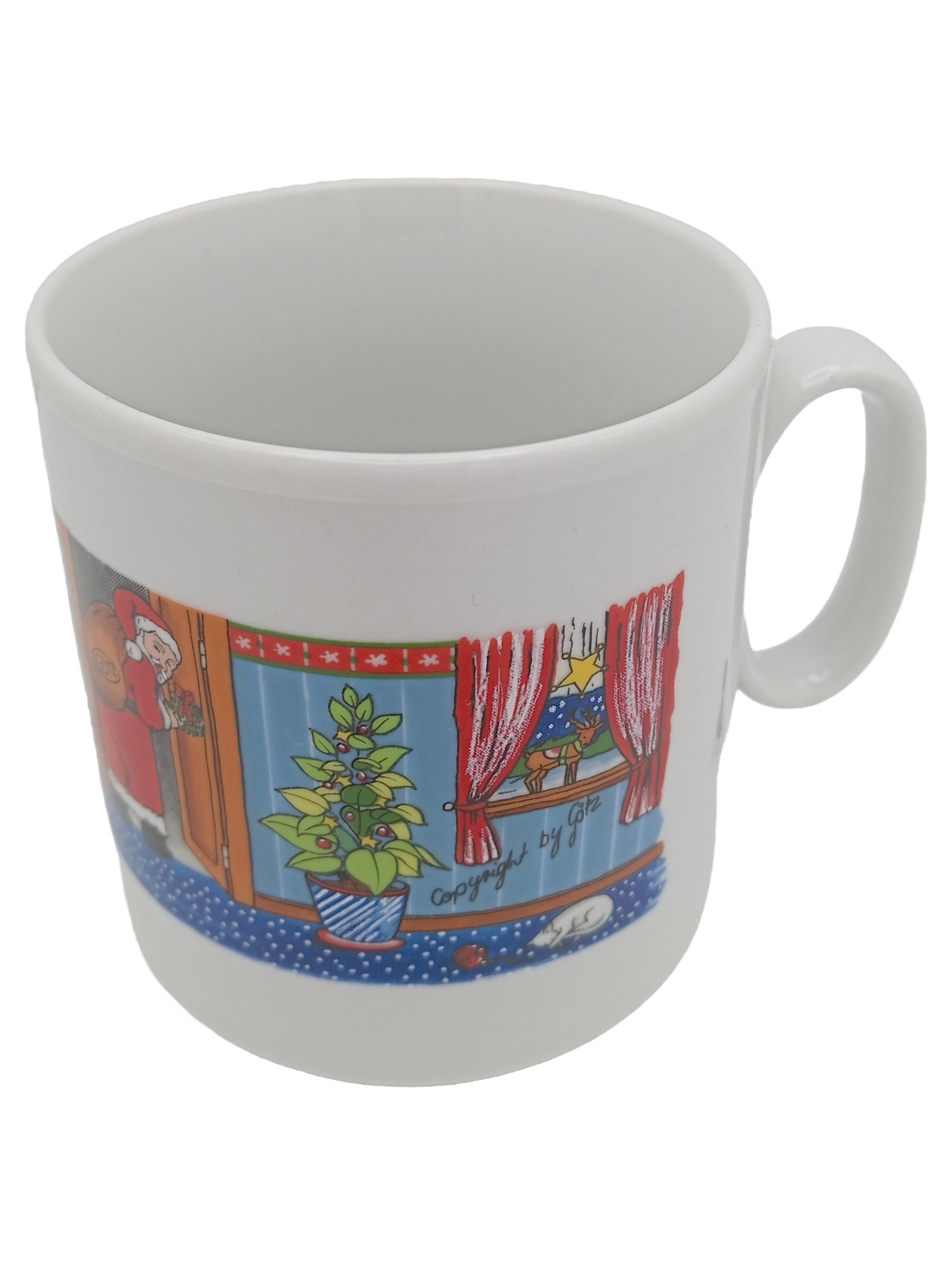 Tasse Weihnachten Weihnachtsmann Porzellan Original: Tasse Weihnachten Weihnachtsmann Porzellan