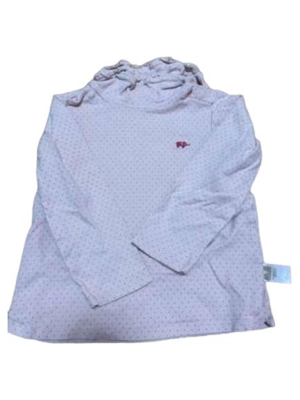 Original:  Kinder Pullover 110 XS weiß Punkte