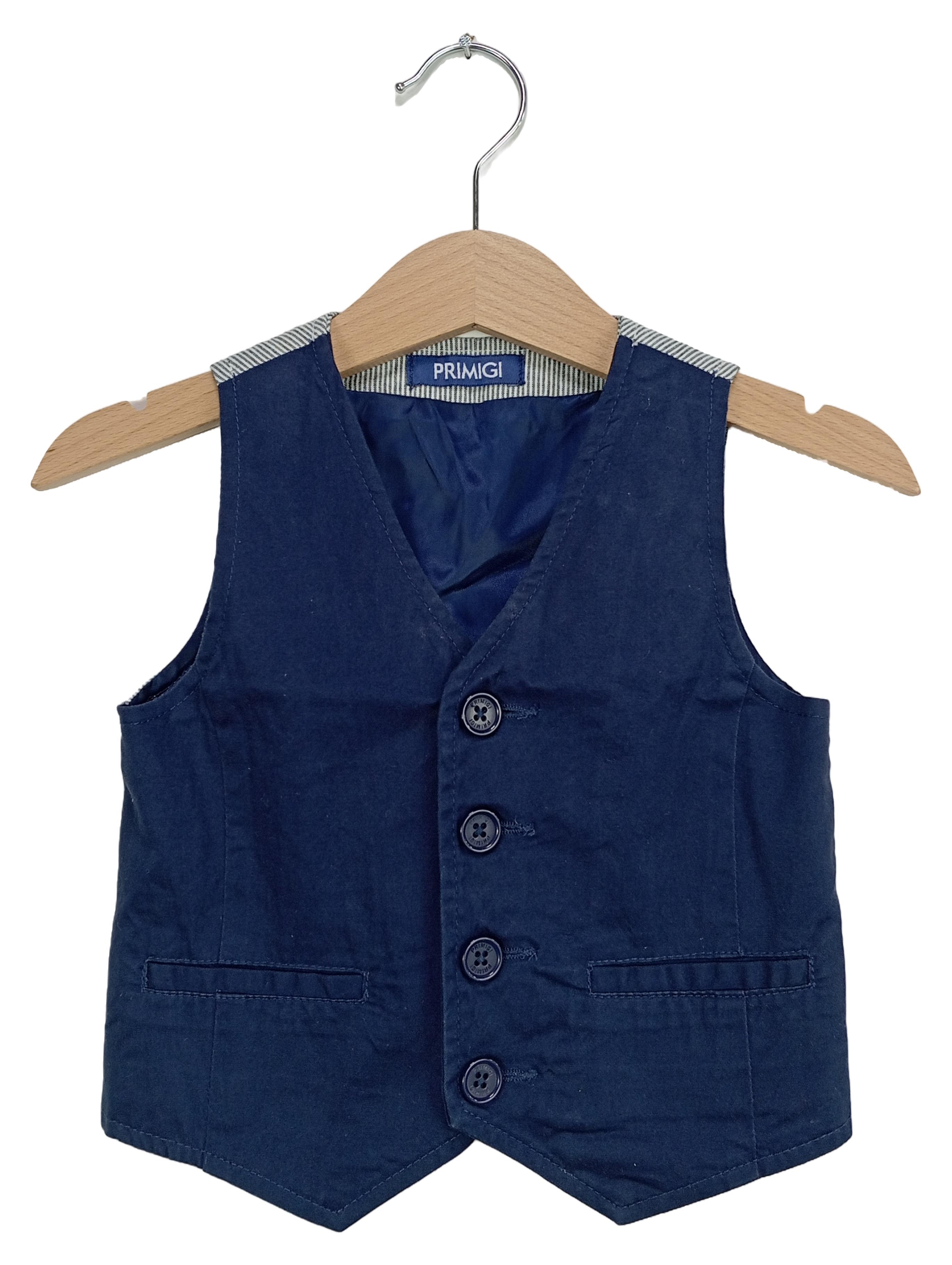 Original:  Weste Blau Gestreift Gr. 74 Kinder Elegant Anzugweste