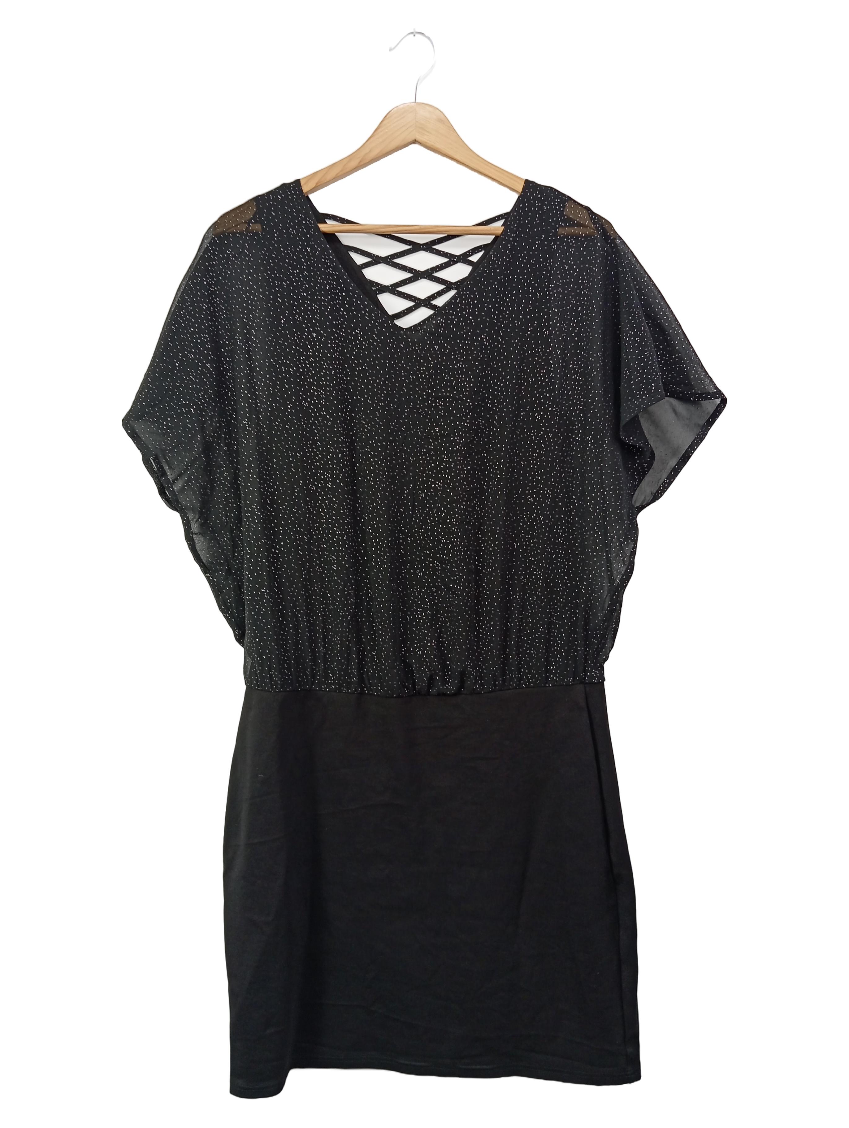 Original:  Cocktailkleid Damen Gr. 38 M Schwarz Punkte Elegant Party