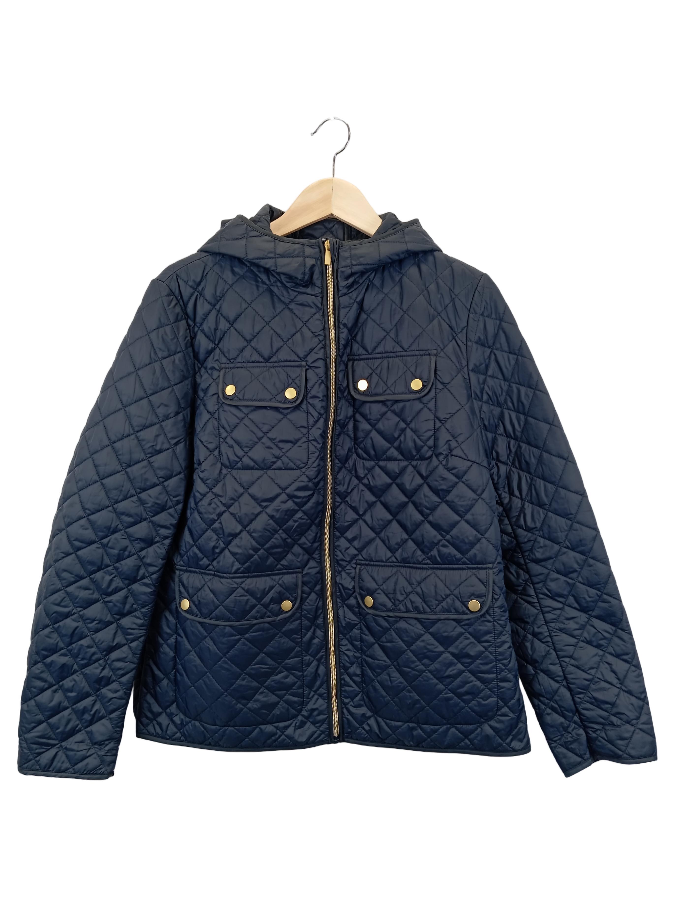 Original:  Damen Steppjacke Blau Gr.42 mit Kapuze