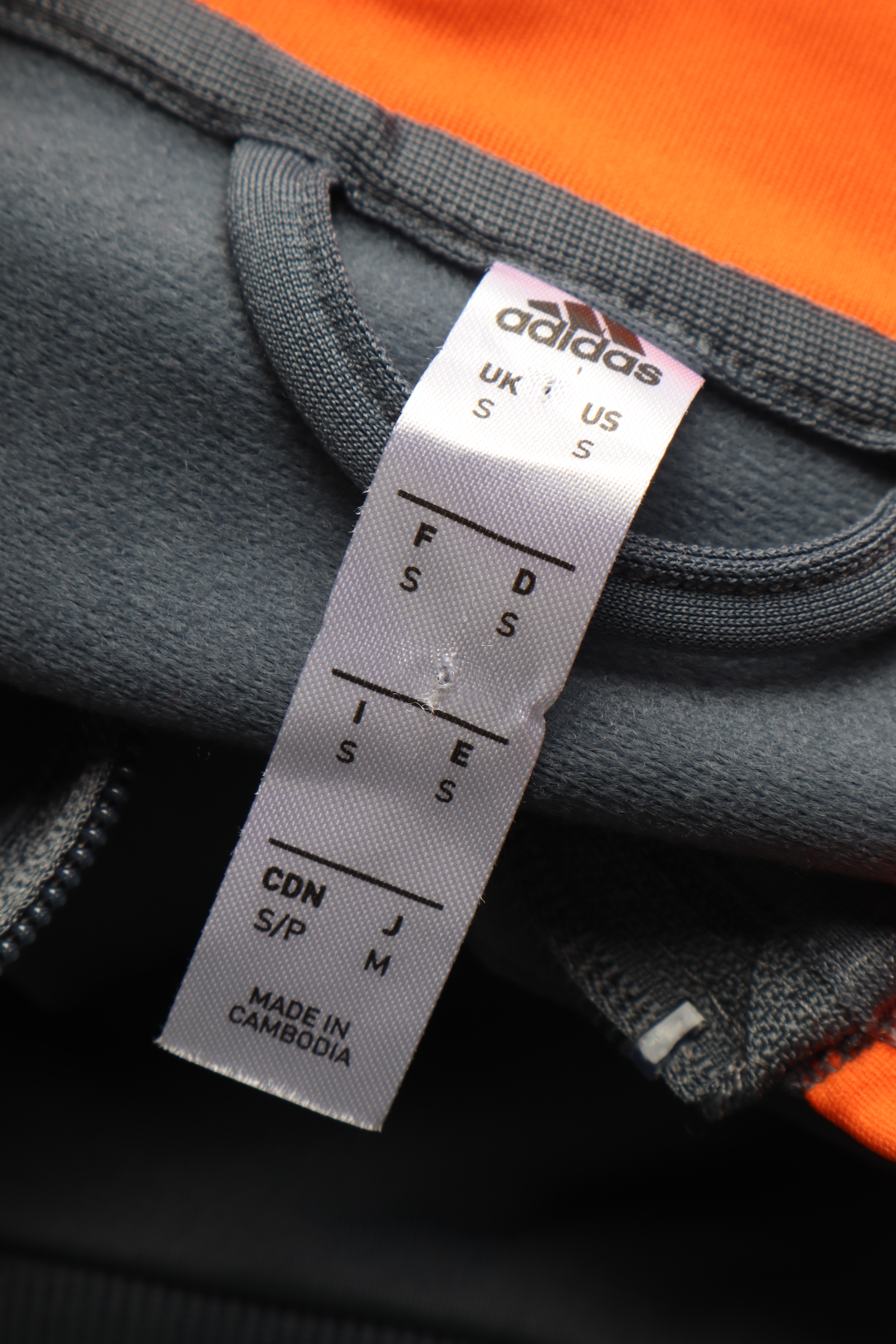 Adidas trainingsjacke grau orange outlet