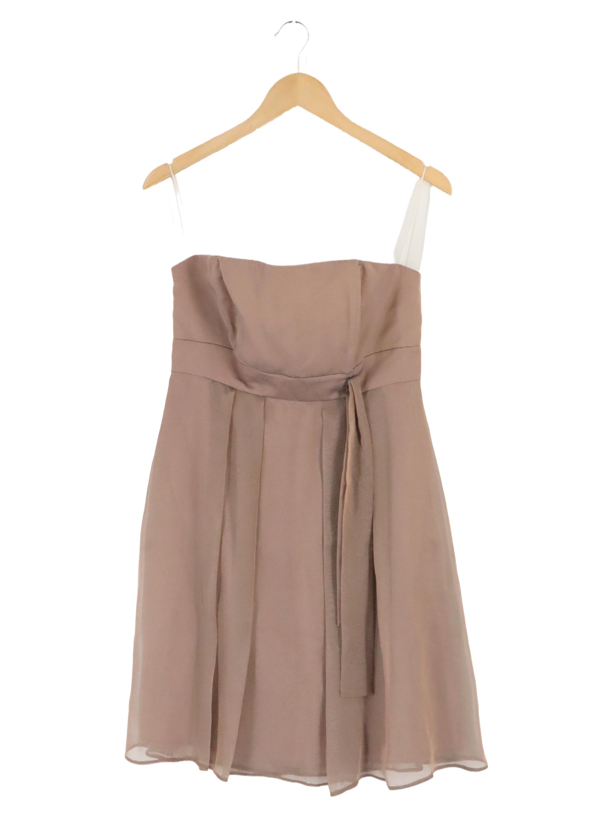 Original: Young Couture Cocktailkleid Beige A-Linie Gr. 38 M Elegant Party