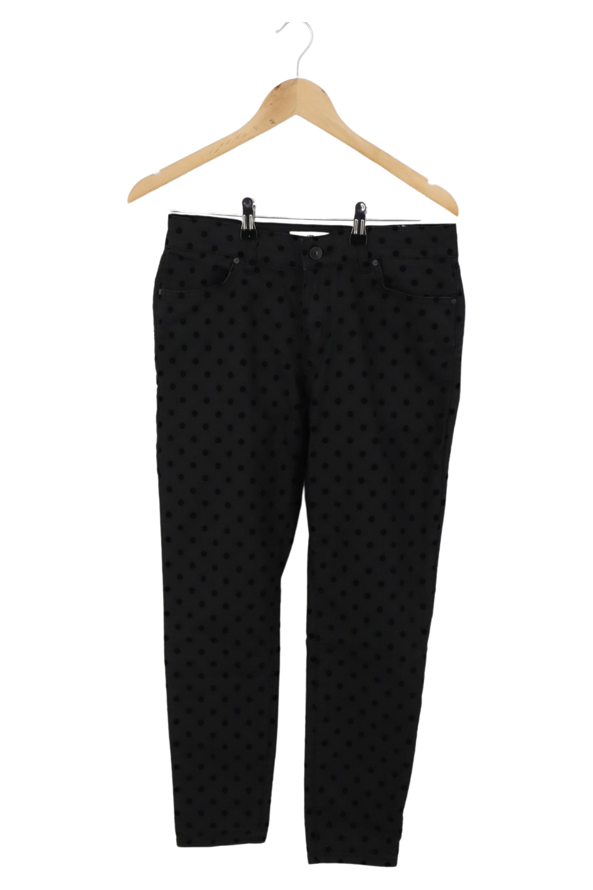 Original:  Stoffhose Schwarz W28 Damen Casual Punkte