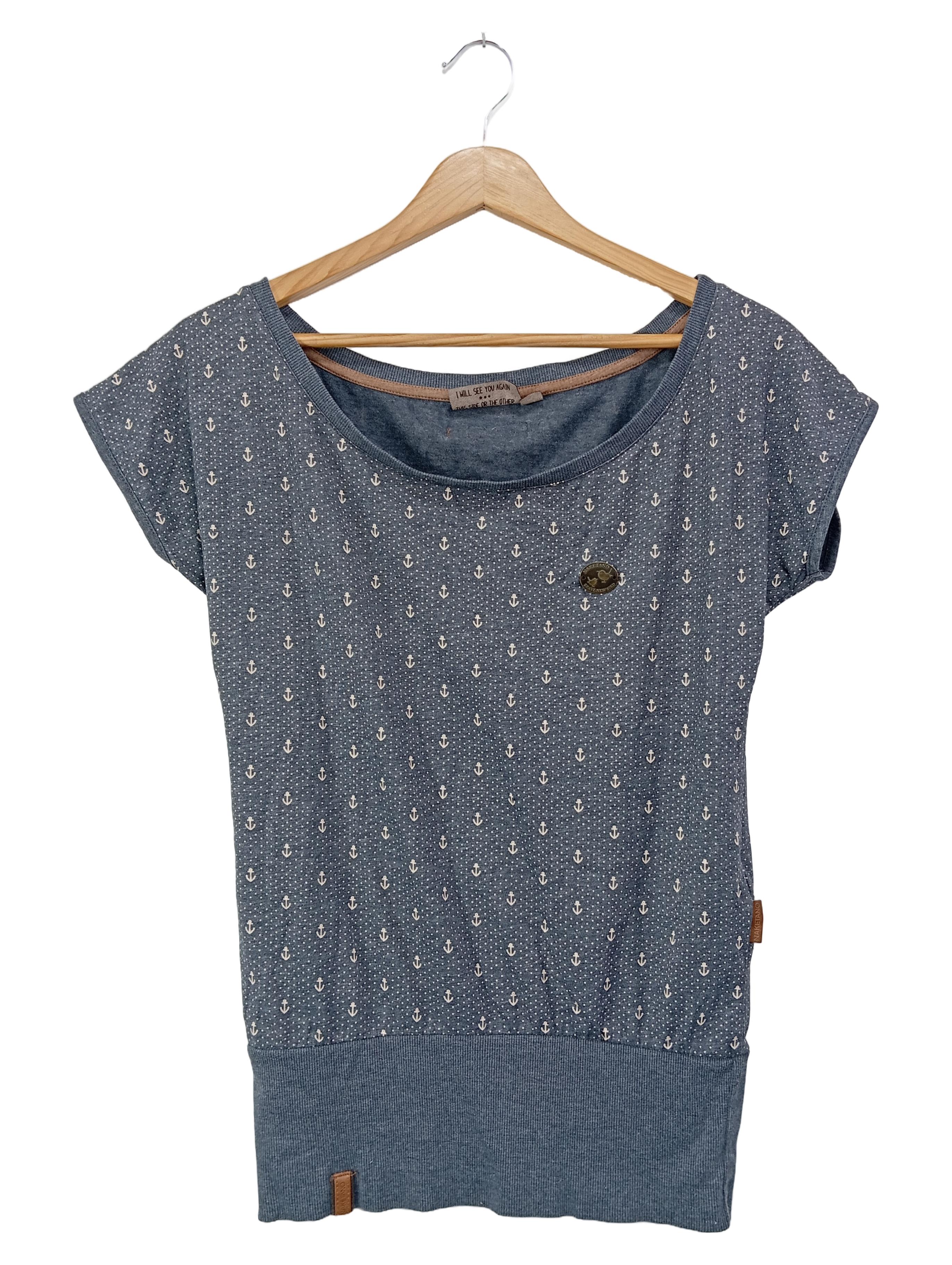 Original:  T-Shirt S 36 Blau Anker Damen Kurzarm