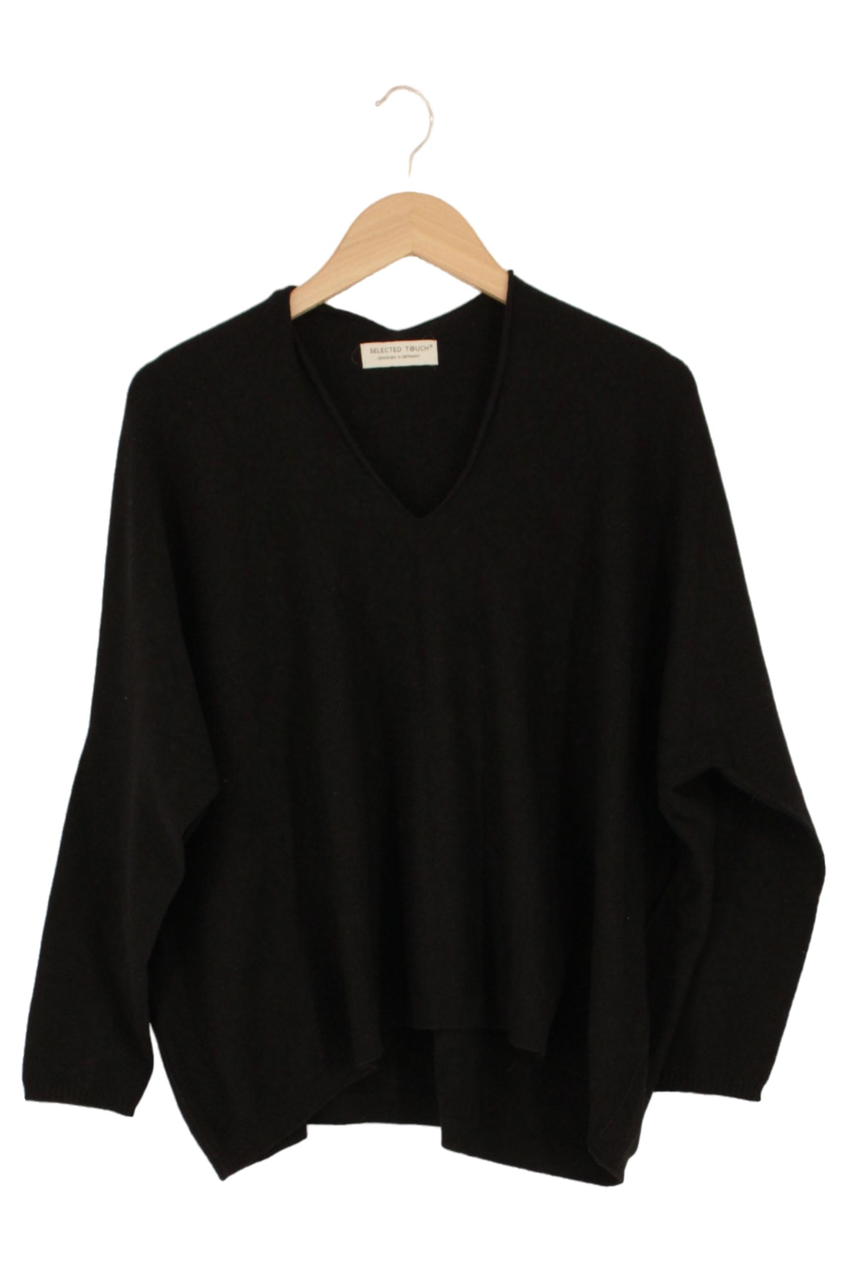 Original:  Pullover Damen Schwarz V-Ausschnitt Gr. XXL