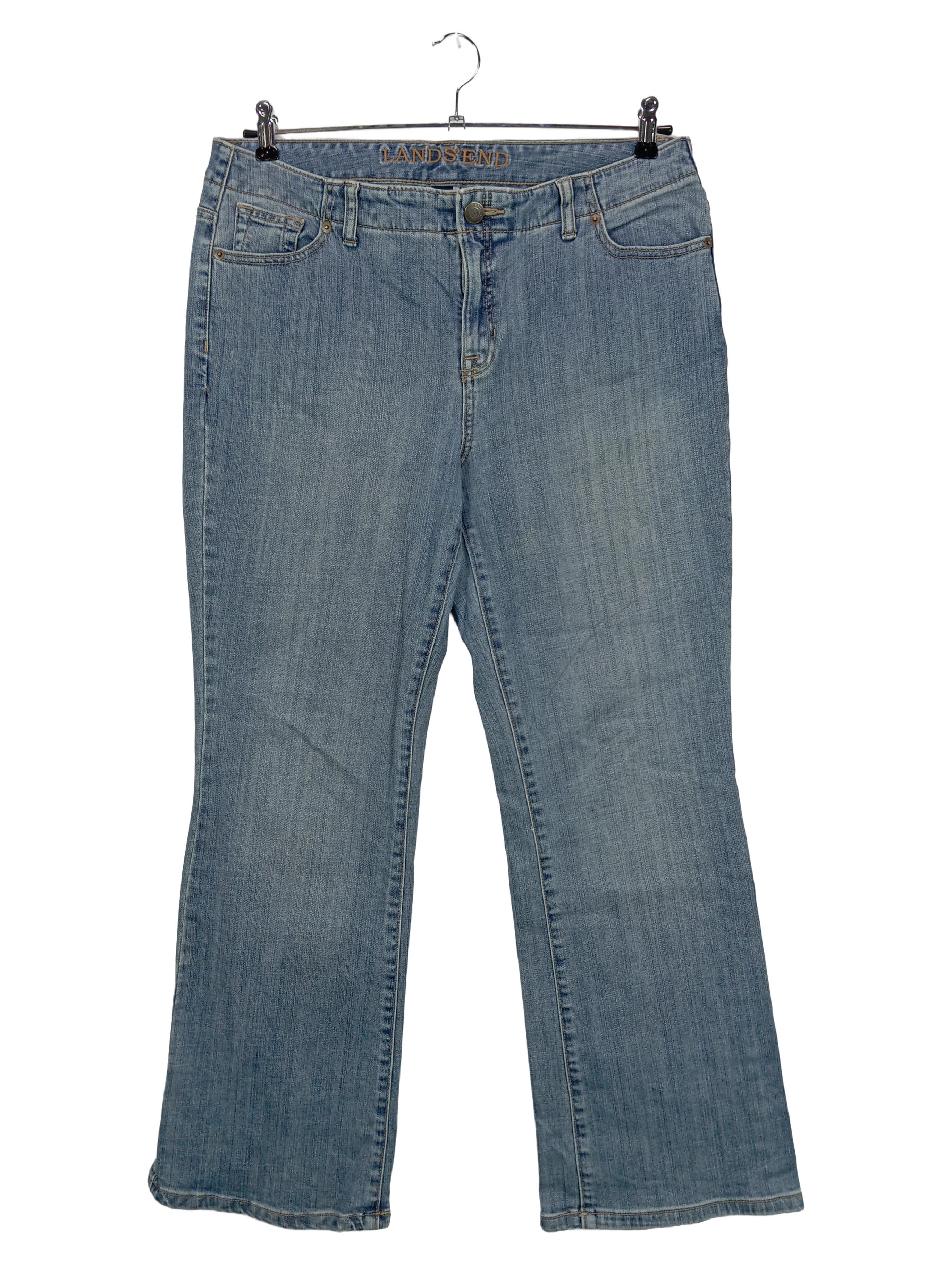 Original:  Damen Bootcut Jeans Blau Gr. 44 W36 Baumwolle Logo