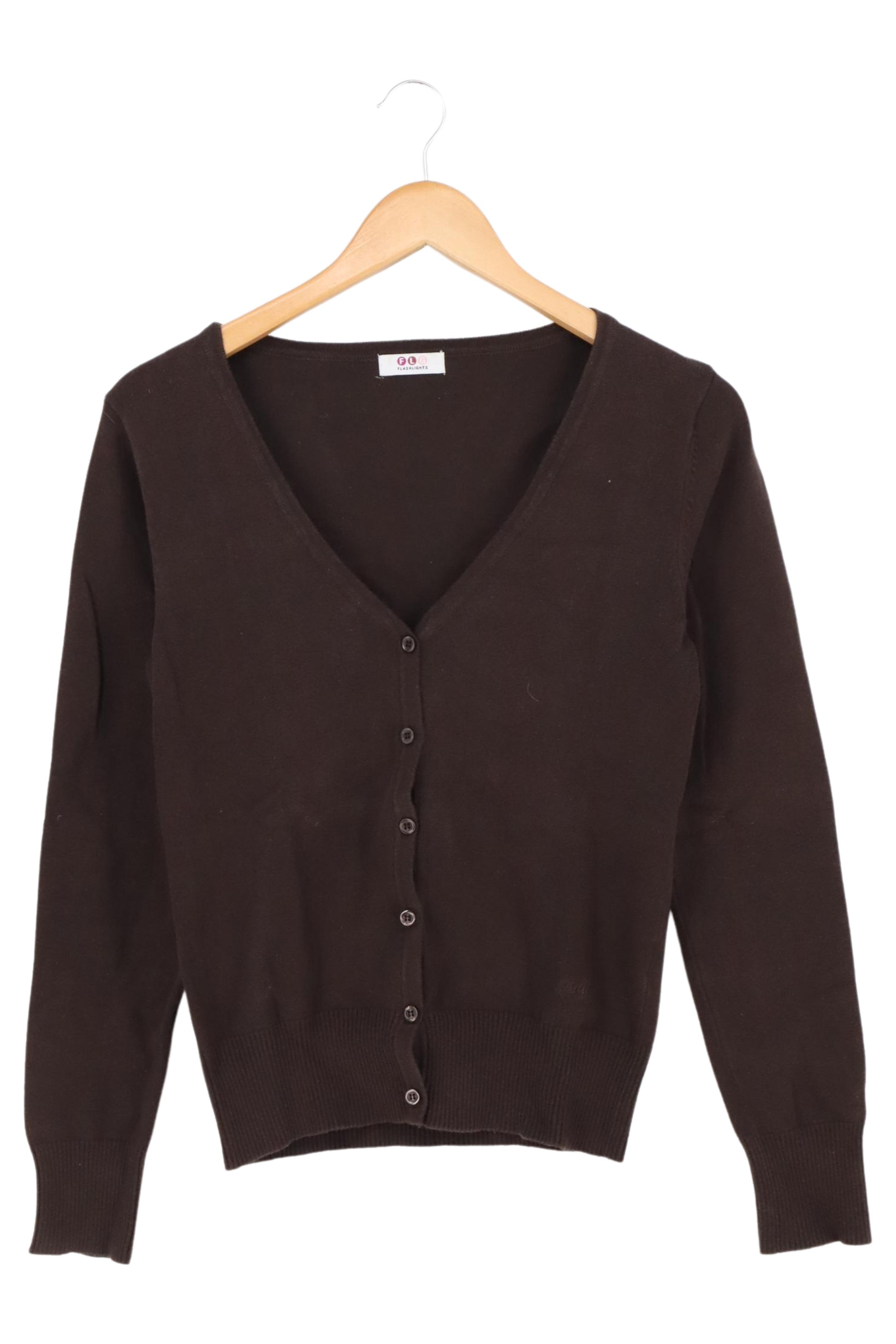 Original:  Strickjacke Damen Braun Gr. 36 S Cardigan Baumwolle
