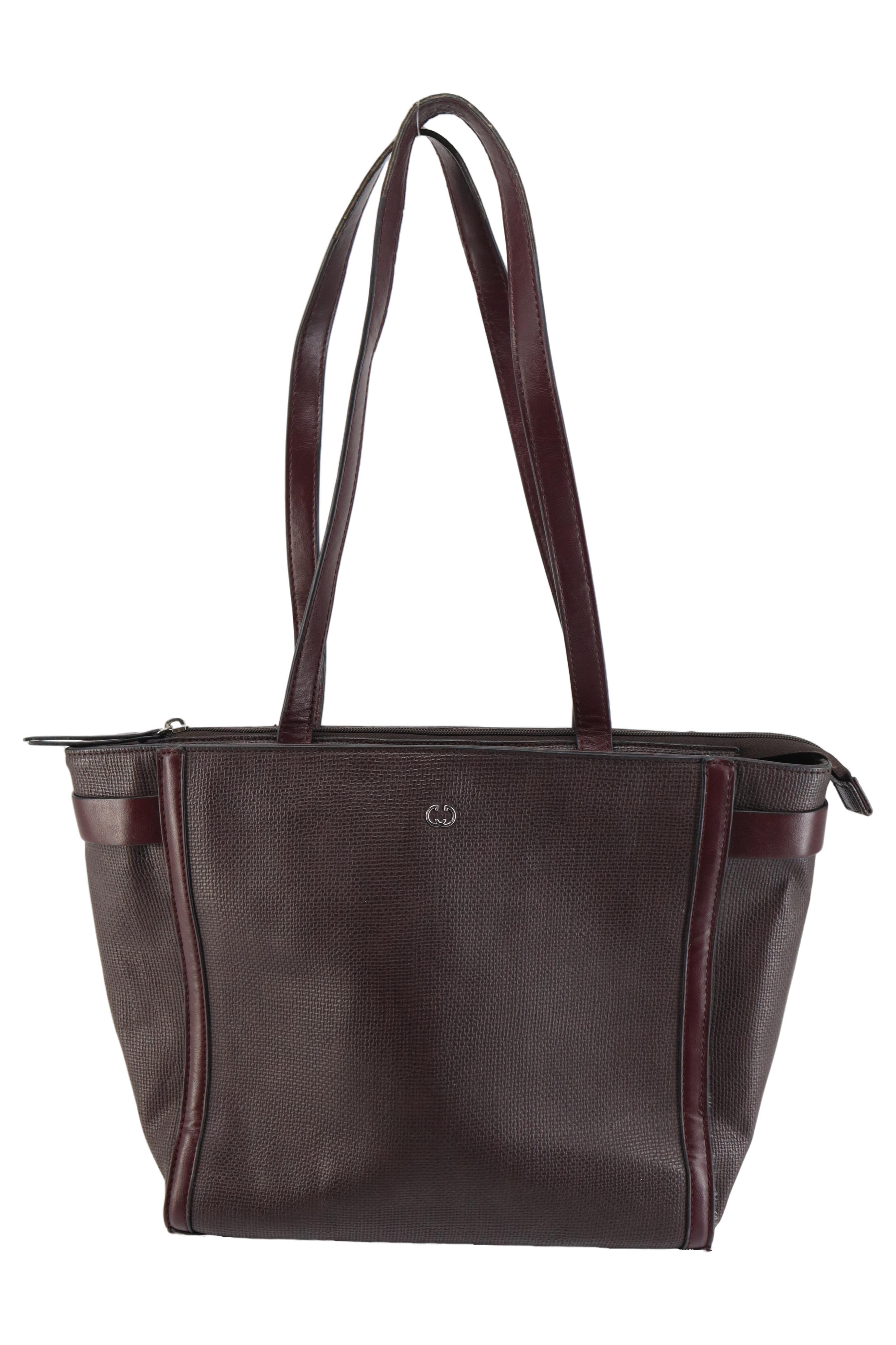 Original:  Henkeltasche Braun Leder Elegant Damen Handtasche