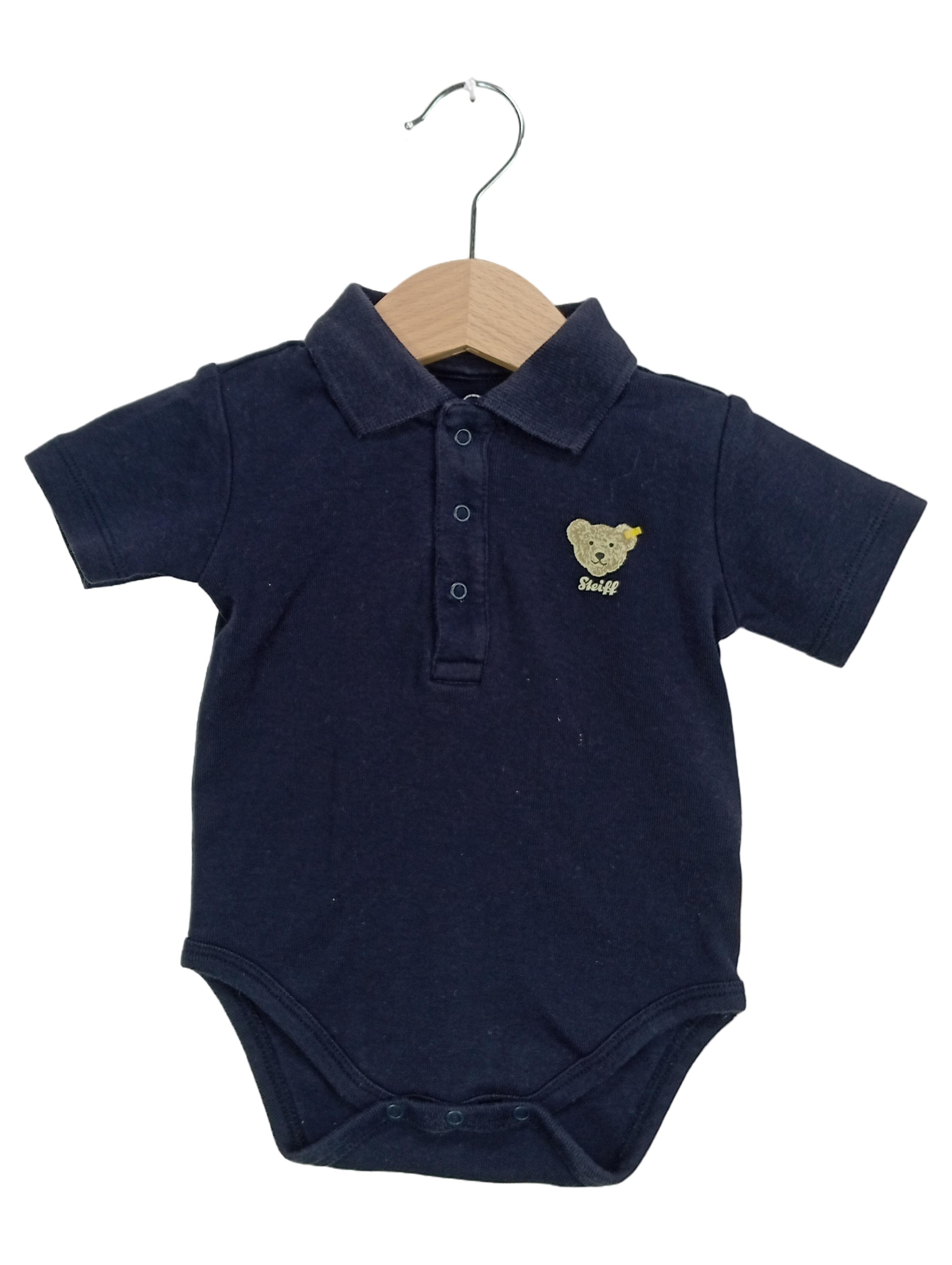 Original:  Baby Body Gr. 62 Blau Logo-Print Kinder