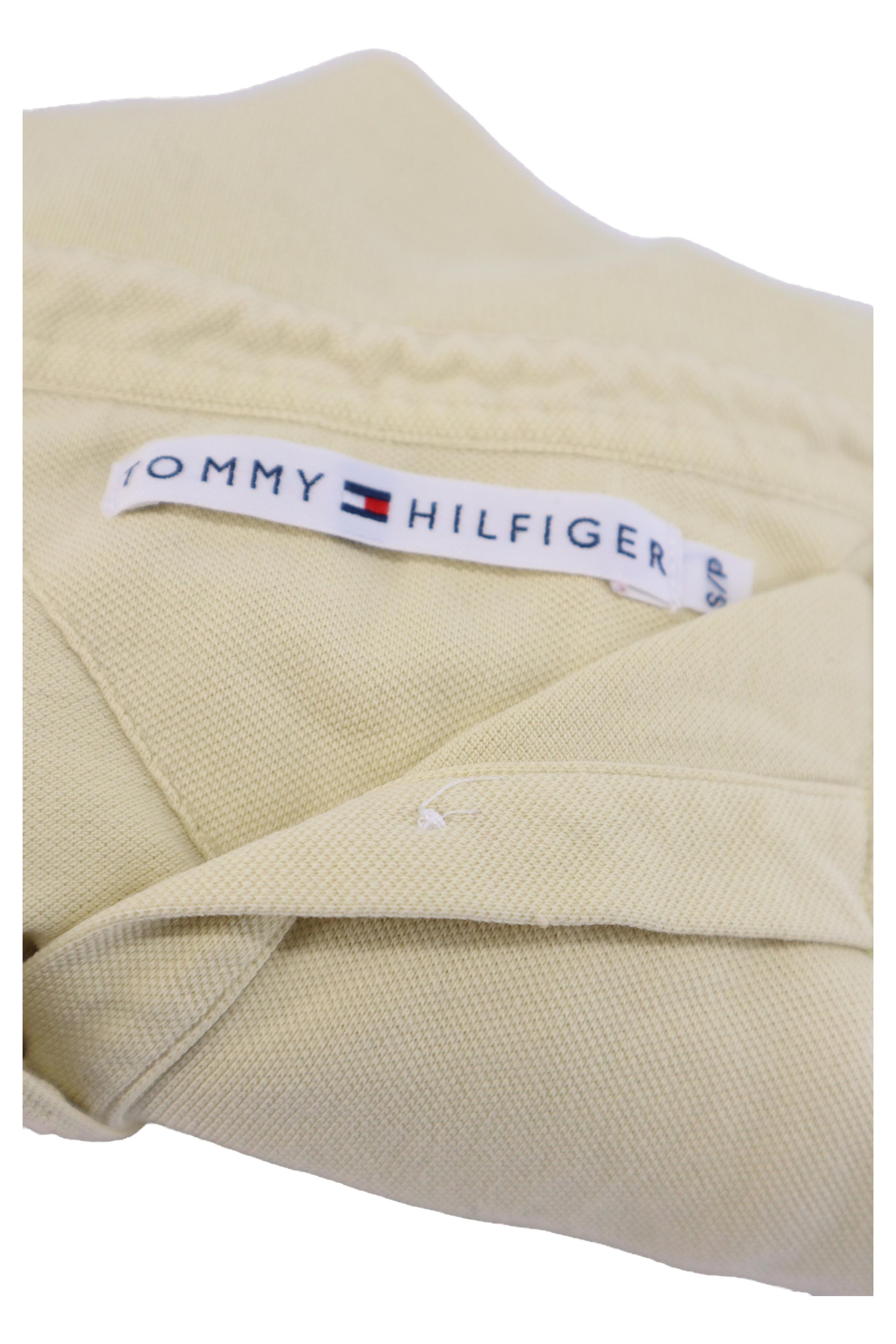 Acheter TOMMY HILFIGER Polo Homme Jaune Coton Logo Sportif (EU 36)