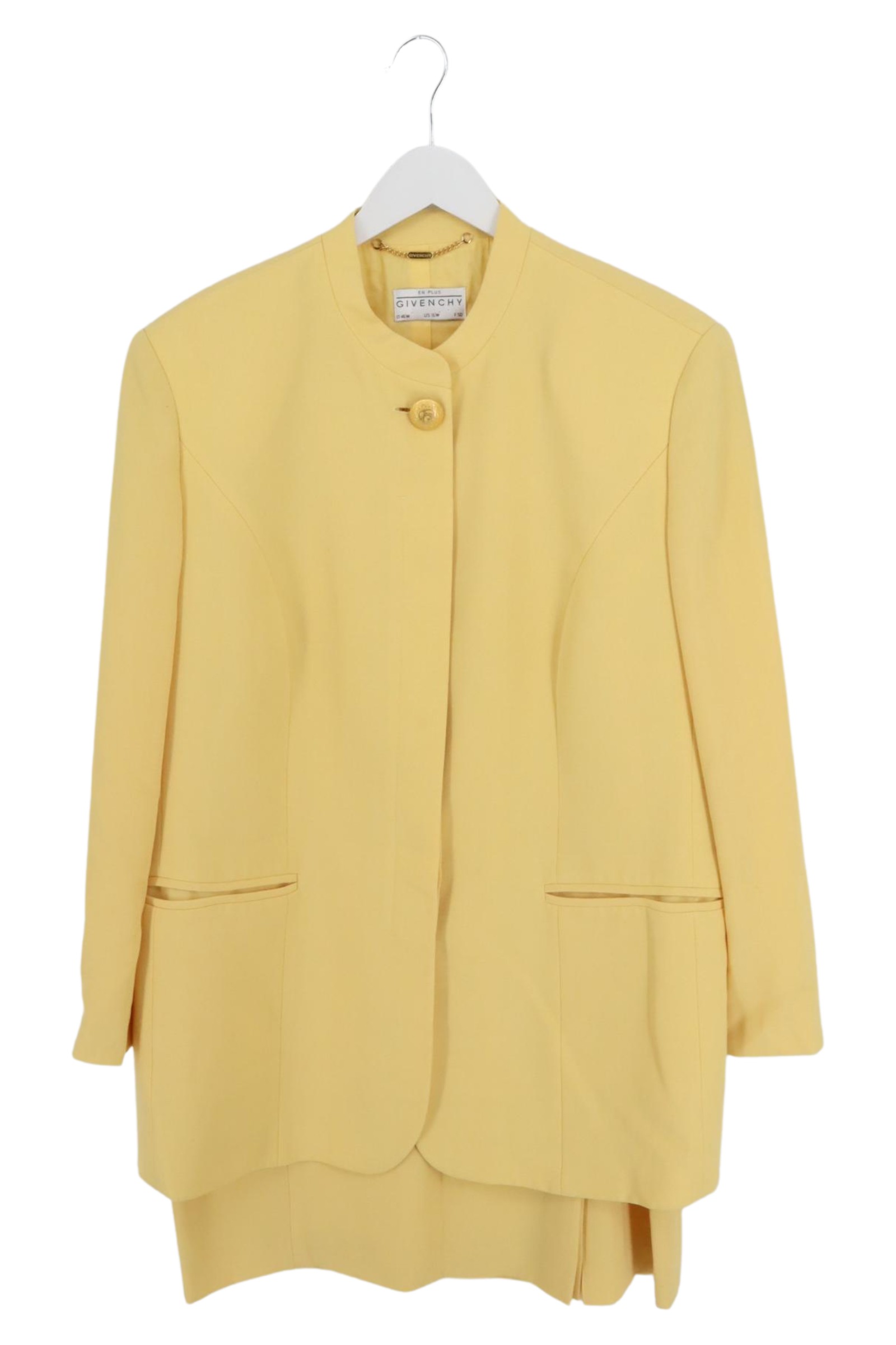 Déguisement femme GIVENCHY boutiques taille 46 jaune élégant jupe veste