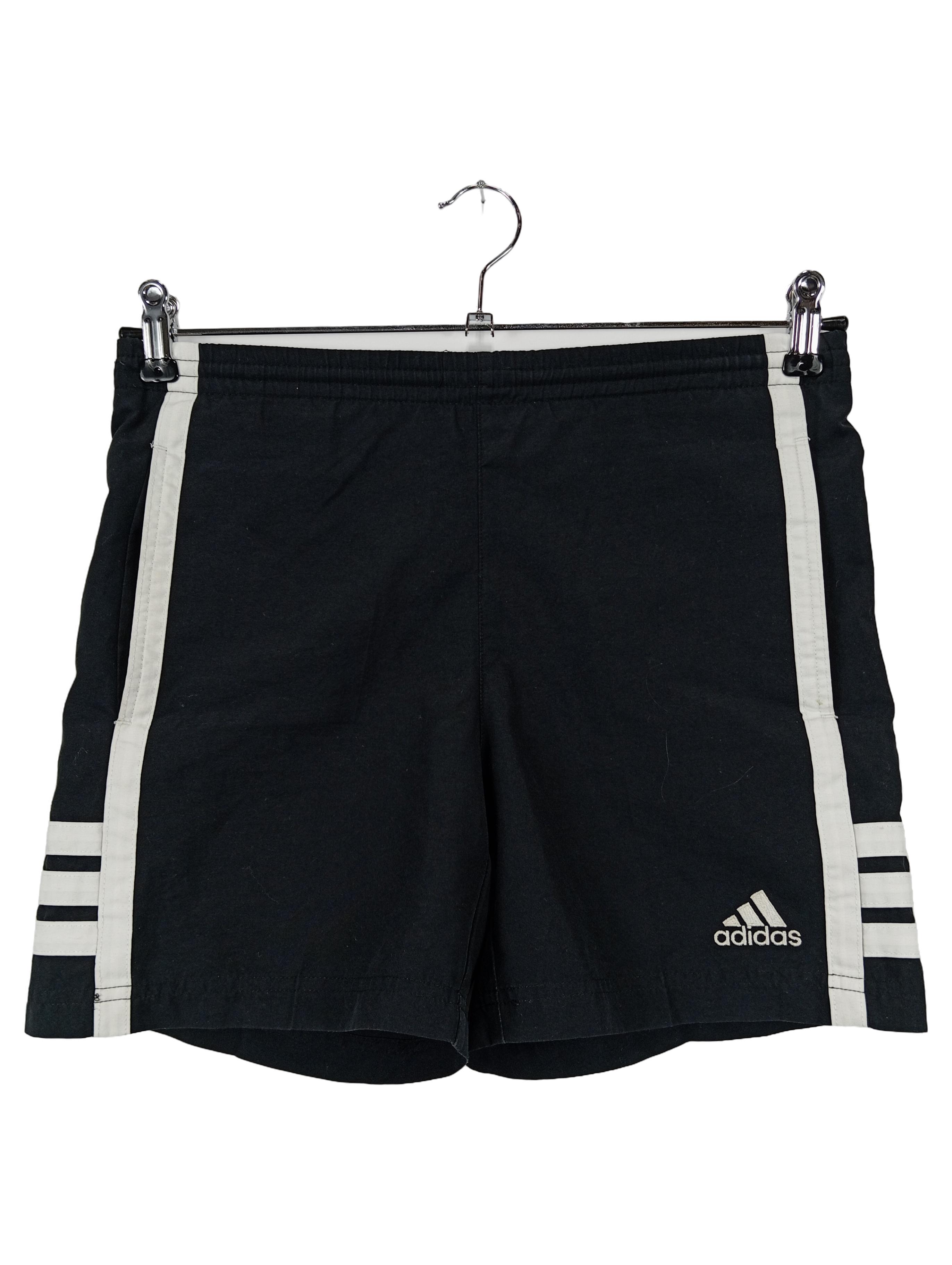 Original:  Kinder Sport Shorts 140 Schwarz Streifen